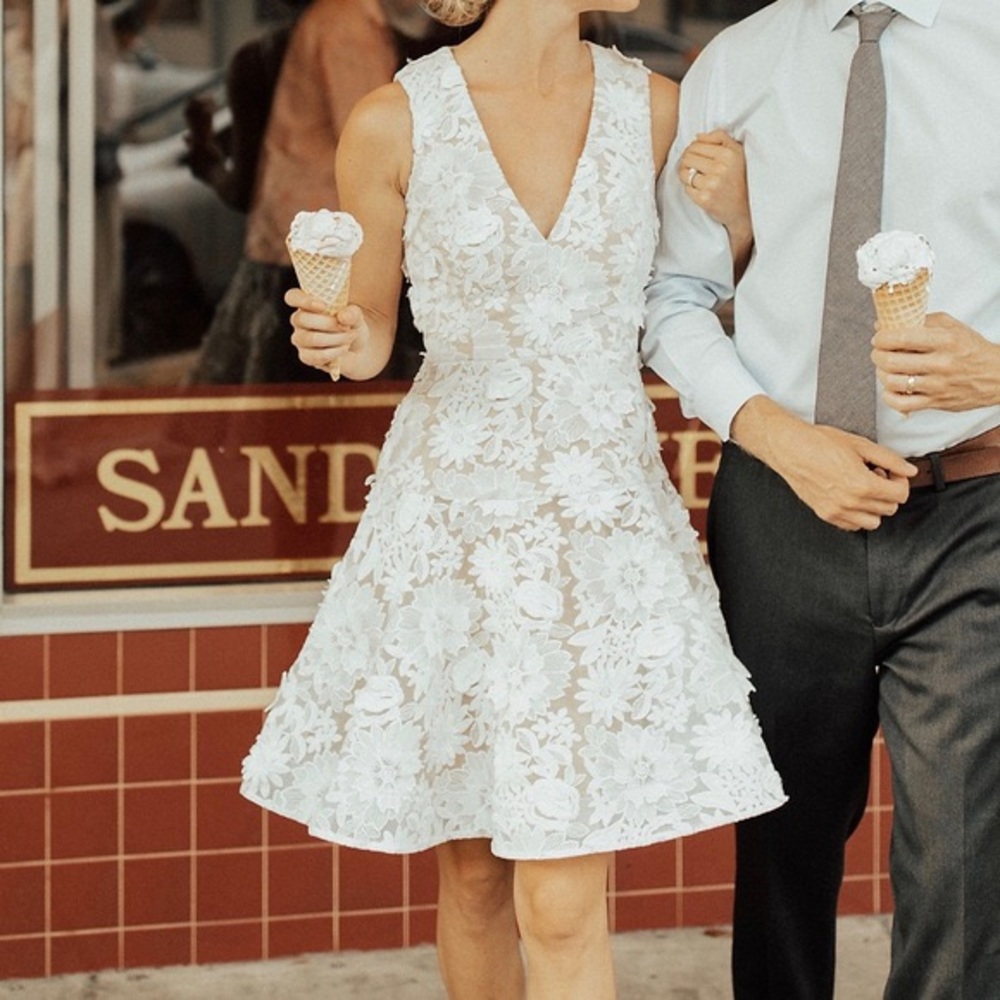 BHLDN White Melbourne Cocktail Dress